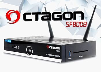 Octagon SF8008 4K HDR UHD H.265 E2 Linux Dual WiFi DVB-S2X & T2C Combo  Cable DVB-T2 & Sat-Receiver : Amazon.fr: High-Tech